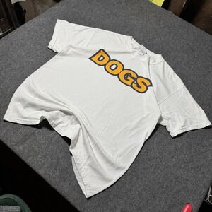 VTG Y2K College‎ House DOGS Tshirt Mens L Frat Grunge School
